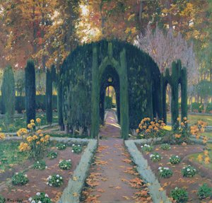 ラグロリエタ（アランフェス）1909 作： Santiago Rusiñol